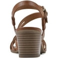 thumbnail image 3 of White Mountain Womens LET GO Faux Leather Ankle Strap Block Heel, 3 of 3