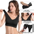 thumbnail image 4 of US 2 Pack Women's Padded Sports Bra High Impact Seamless Bralette Plus Size, 4 of 5
