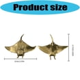 thumbnail image 3 of Brass Statues Figurines Retro Fish Statue Figurines Sculptures Tabletop Centerpieces Home Decors Collectibles, 3 of 9