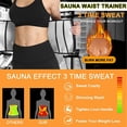 thumbnail image 5 of Lilvigor Polymer Sweat Waist Trainer Waist Trimmer Belts for Women Slimming Body Shaper Sauna Exercise Shapewear Double Wrap Belt, 5 of 6
