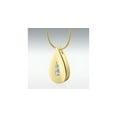 thumbnail image 2 of Perfect Memorials Sparkle Teardrop 14k Gold Vermeil Cremation Jewelry, 2 of 4
