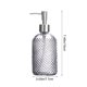thumbnail image 3 of Botella de Loción de Vidrio con Dosificador – Dispensador de Jabón de Vidrio con Textura de Puntos En Relieve para Tocador de Cocina y Baño – Dosificador de Acero Inoxidable a Prueba de Fugas – Diseñ, 3 of 6