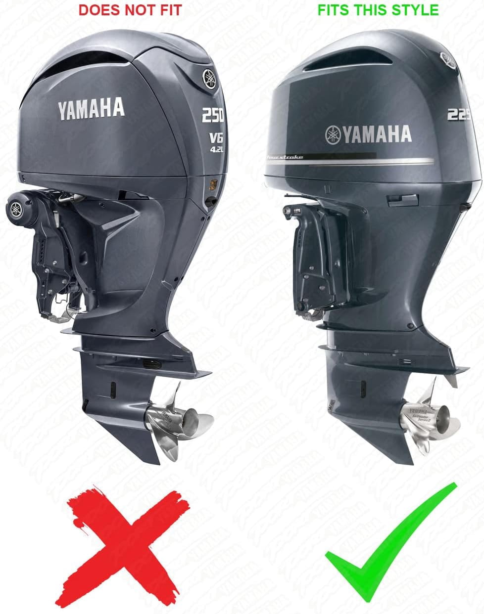 Yamaha Marine New OEM Motor Cover 4.2L Offshore, MAR-MTRCV-F4-2L