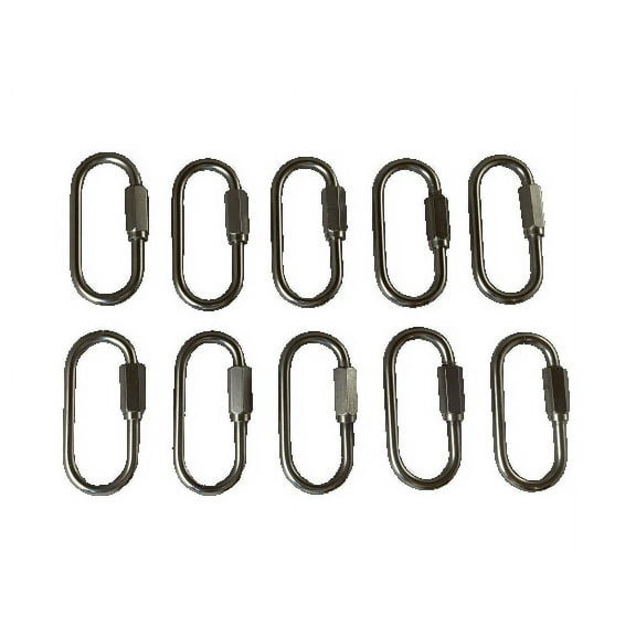 US STAINLESS 10 Pieces Stainless Steel 316 Quick Link 3mm 1/8" Marine Grade (#7351)