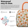 thumbnail image 3 of Lunch Bag Lunch Box for Women Reusable Insulated Lunch Bags,Water-Resistant Orange Print Cooler Lunch Tote Bag, Large Capacity for Work Travel Picnic, 3 of 6