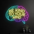 thumbnail image 3 of Handmadetneonsign Custom Be Kind To Your Mind Brain Neon Sign, Human Brain LED Light, Brain Neon, 3 of 5