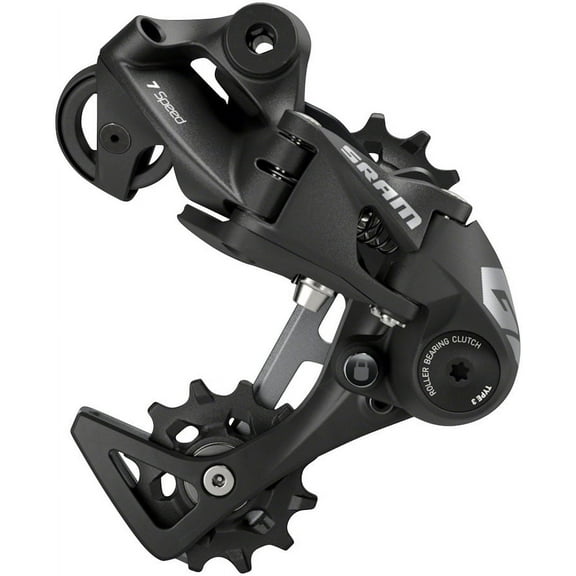 SRAM GX DH Rear Derailleur - 7-Speed, Medium Cage, Black, with Clutch, A3