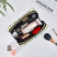 thumbnail image 3 of Seahorse Makeup Bag, Large Capacity Travel Cosmetic Bag for Women Girls- Travel Toiletry Bag Leather Portable Waterproof Makeup Case Organizer with Handle, 3 of 4