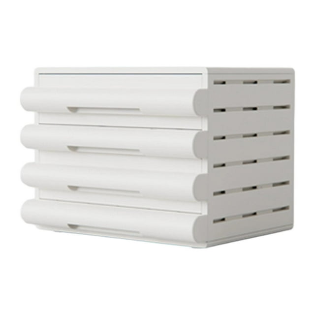 Archivador pequeño, organizador de archivadores, moderno cajón, compatible con archivadores de tamaño A4, 4 capas, para el hogar y la oficina. De oficina