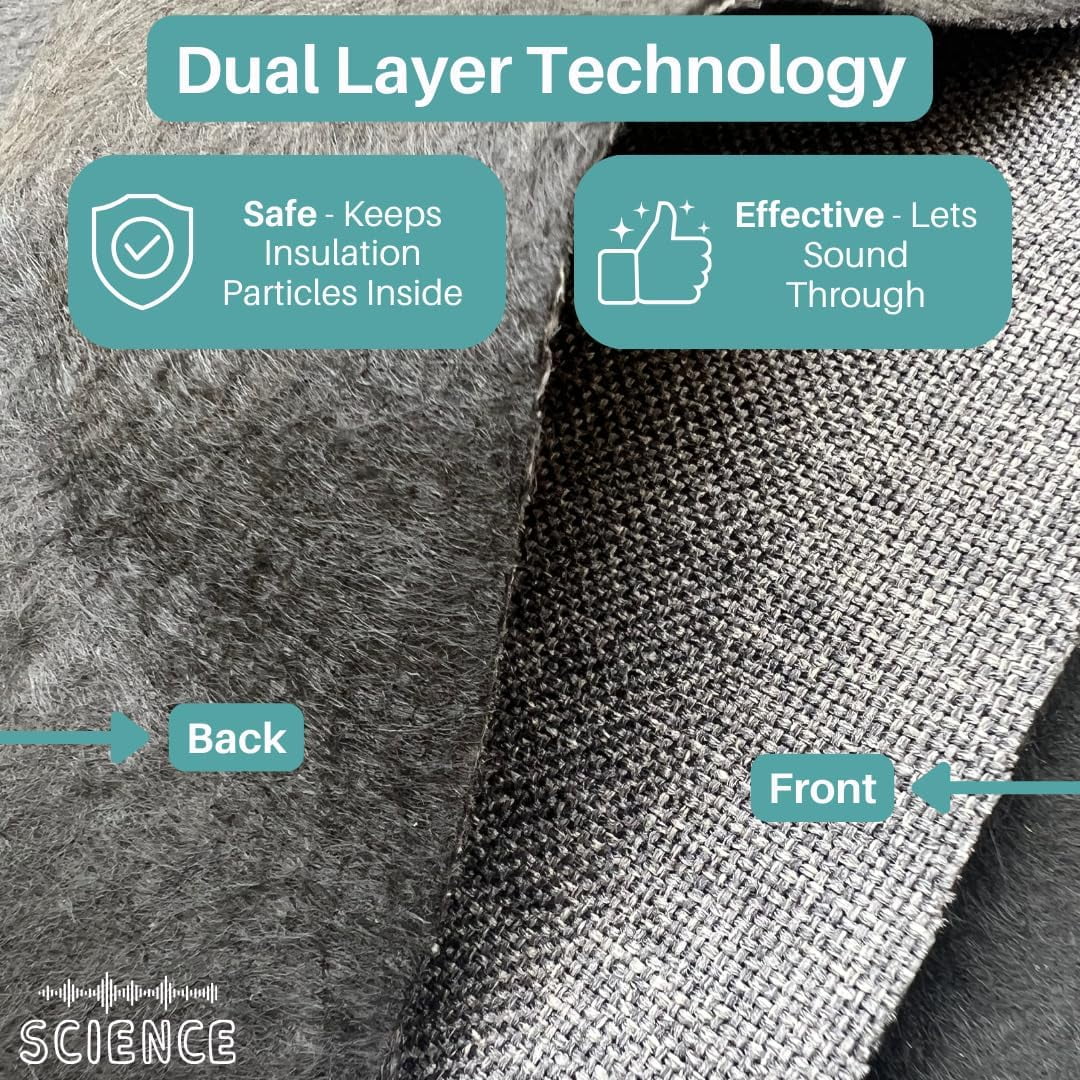 SoundAssured Acoustical Fabric - Acoustically Transparent Fabric for Making Acoustic Panels - DIY Sound Panel Acoustic Fabric (Blue)