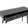 thumbnail image 4 of DecMode Wood Modern Console Table, Matte Black, 42"W, 4 of 11