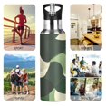 thumbnail image 7 of Yayeee 20oz Insulated Water Bottle Double Wall Stainless Steel with Flip Straw Lid, Black Abstract, 7 of 7