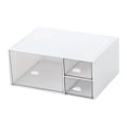 thumbnail image 2 of Large Desk Organizer Drawers, Transparent Stylish Convenient Ample Space Cosmetic Storage Bins  for Bathroom, 2 of 7