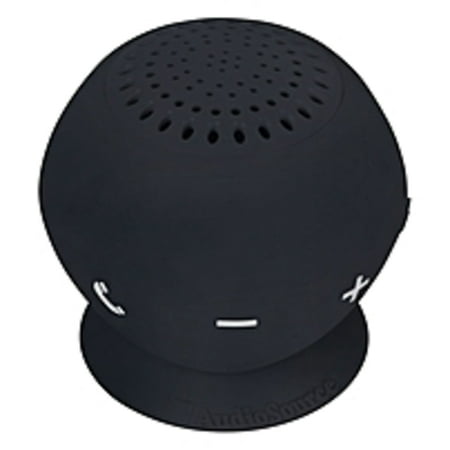 AudioSource SP2BLA Sound pOp 2 Water-Resistant Bluetooth Speaker, Black