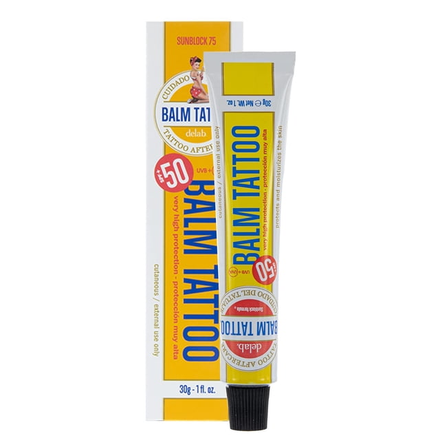 Delab - Crema de Protección Solar para Tatuaje FPS 50+ 30g - Balm Tatoo