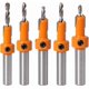 thumbnail image 1 of 5pcs Woodworking Chamfer Counter Drill Bit HSS Countersink Taper Drill Bit, 1 of 4