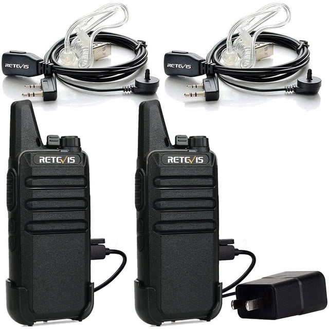Radio de 2 vías recargable Walkie Talkies Retevis RT22 (paquete de 2)