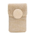 thumbnail image 4 of Bolsa bandolera de paja para mujer pequeño para teléfono de viaje bohemio de verano tejido JShteea Para Estrenar, 4 of 8