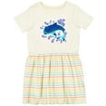 thumbnail image 3 of Inktastic Cute Whale Shark Girls Toddler Dress, 3 of 5