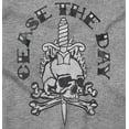 thumbnail image 2 of Cease The Day Skull Dagger Tattoo Unisex Plus Fleece Graphic Hoodie Brisco Brands 2X, 2 of 5