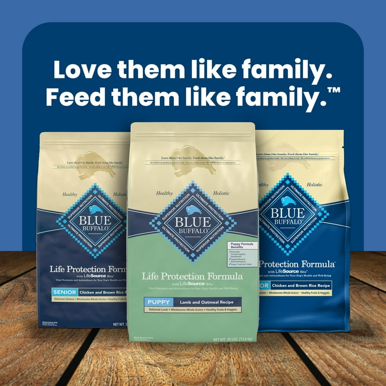Blue Buffalo Life Protection Formula Puppy Dry Dog Food Lamb Oatmeal 34 lbs. Walmart
