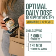 Triquetra Health Organic Plant-D3 + K2 5000 IU Capsules