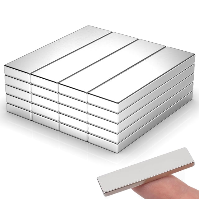 Magnet Caturledas Rare Earth, neodimio, 40 x 10 x 3 mm, paquete de 20