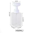 thumbnail image 4 of Vaidha Flower Foam Pump Bottles Soap Dispenser, Clear Plastic Empty Refillable Containers 2 Size Optional, 4 of 6