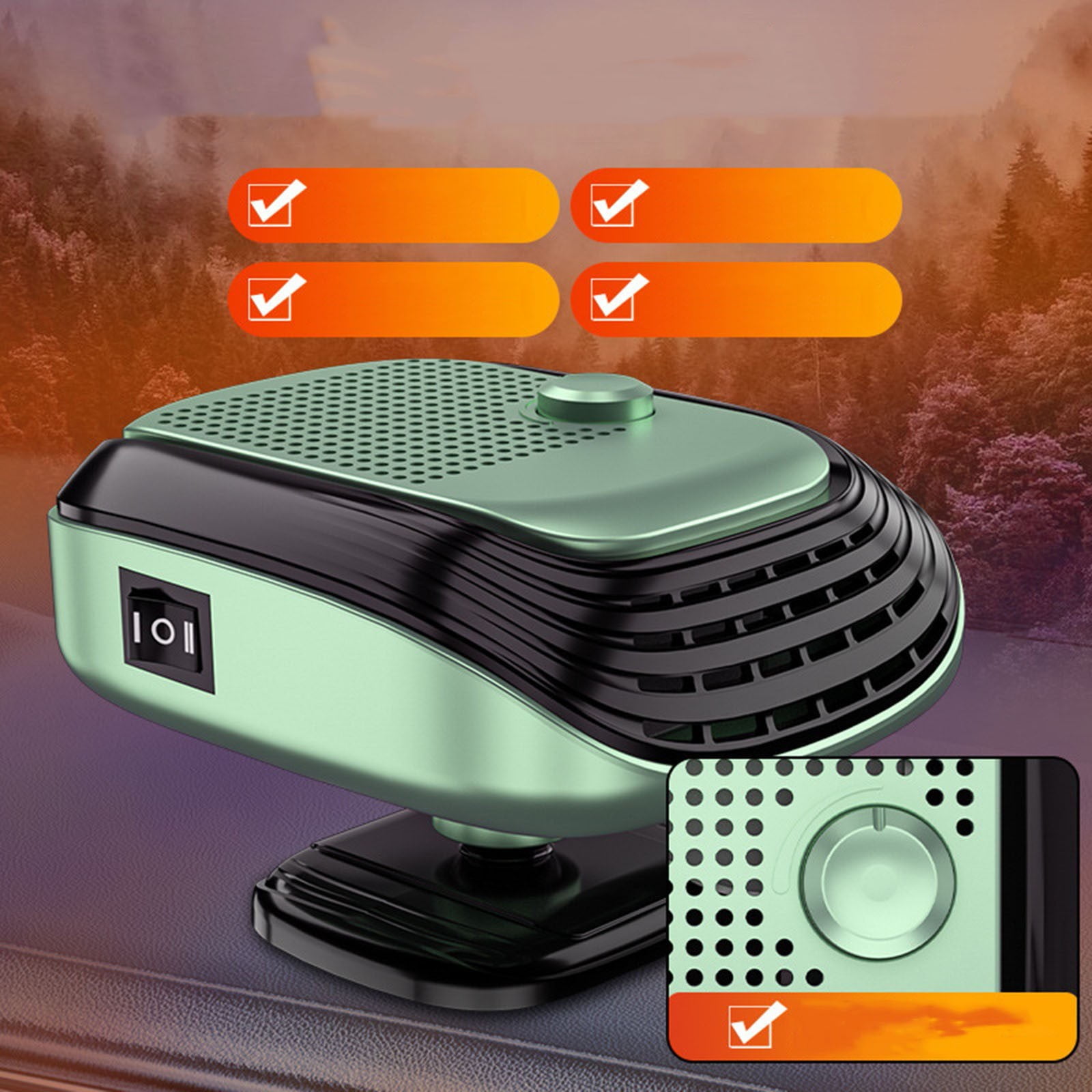 YZEGDCH Heater Heaters For Indoor Use, Fast Heating Portable Heaters, PTC Fast Heating Ceramic Room Small Heater for Bedroom, Office and Indoor Use, Winter Gifts for Family Friends