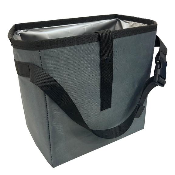 Open-Top Car Trash Can- Waterproof Leakproof Hanging Car Trash Bag Auto Garbage Can for Back Seat Organizer- Large Capacity Storage Bag Auto Garbage Bin Multipurpose for Cars SUV Truck(gray)