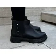 thumbnail image 3 of Botas Botines Niña Zapatos Sintetico Negro, 3 of 5