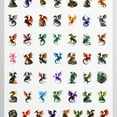 thumbnail image 4 of 35pcs-50pcs Colorful Dragon Stickers Fantasy Dragon PVC Dragon Stickers for Laptops Phone Guitar, 4 of 9