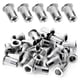 thumbnail image 1 of Tuercas remachables de acero inoxidable, cabeza plana con inserto roscado, surtido, 1 of 5