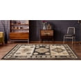 thumbnail image 2 of United Weavers Marrakesh Area Rug 3801 30054 Emir Walnut Jagged Rings 2' 7" x 7' 2" Rectangle, 2 of 3