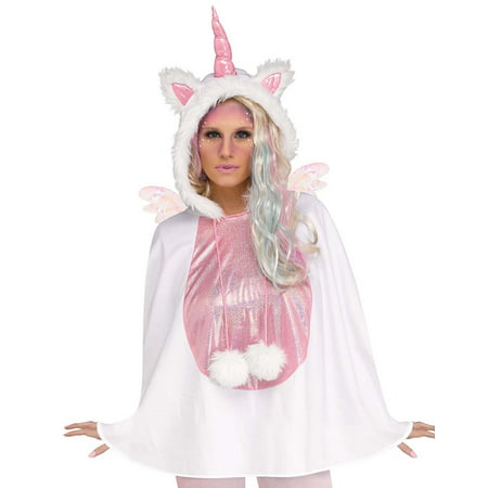Unicorn Womens Adult Mythical Creature Costume Halloween Poncho