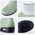 thumbnail image 2 of Botas de lluvia de tubo corto y cálidas de moda, zapatos para mujer para exteriores, zapatos engrosados, zapatos de goma antideslizantes para mujer con zapatos de agua de algodón, 2 of 3