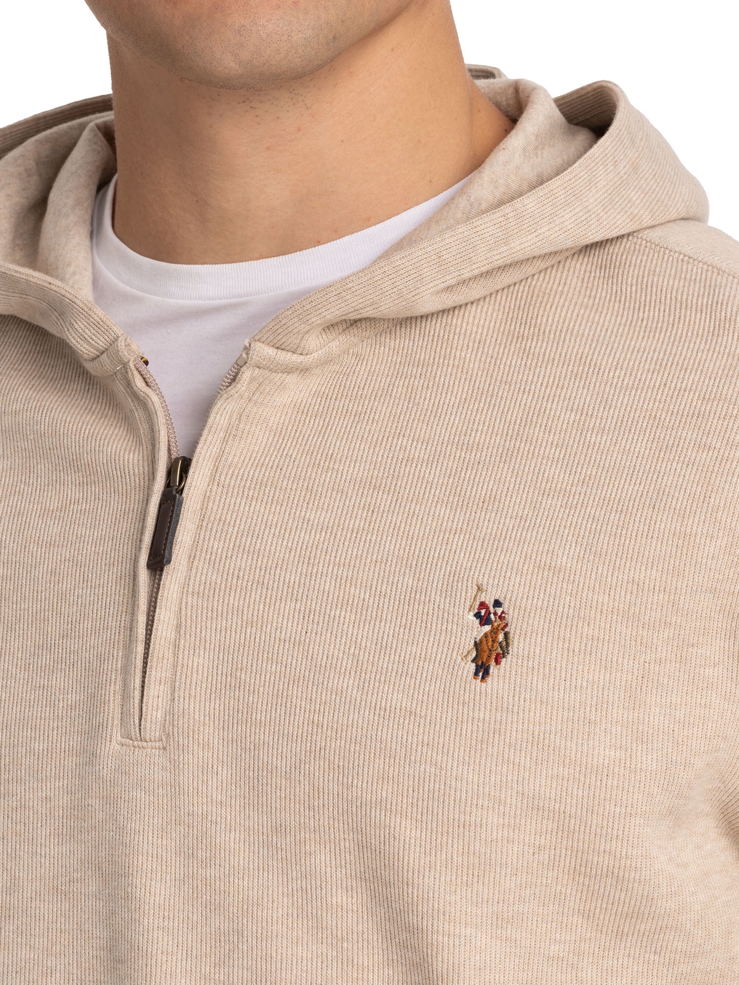 U.S. Polo Assn. Men's Flatback Quartzip Hoodie