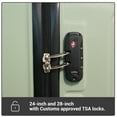 thumbnail image 3 of Travelhouse 3 Piece Hardside Luggage Sets Lightweight Suitcase with TSA Lock Spinner Wheels 20in24in28in.（Green）, 3 of 7