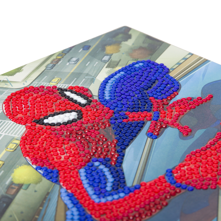 Spiderman diamond painting christmas card kit - Folksy
