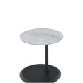 thumbnail image 3 of Adjustable Height End Table with Gray Marble Glass Top, 15.5 Inch Portable Side Table with 3D Textured Surface and Easy Clamp, 3 of 5