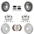 thumbnail image 1 of Transit Auto Front Rear Disc Brake Caliper Coated Rotors Drums Ceramic Pads Kit (8Pc) for Car 2013-2017 Chevrolet Trax KCG-101157C, 1 of 11