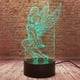 thumbnail image 4 of Angel Tinkerbell Princess Rare Peter Pan Fairy Tinker Bell Snowflake Magic Elf 7 Color Change Action Figure Night Light 3d Anime Gilrs Home Tabl, 4 of 5