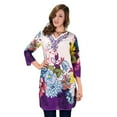 thumbnail image 4 of 100% Cotton Bohemian Floral Summer Tunics Beach Cover Ups, 4 of 10