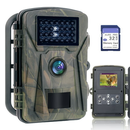 SuntekCam Basic Hunting Trail Camera 36MP 4K with 32GB SD Card IP65 Wildlife Trail Trap Monitor