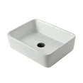 thumbnail image 6 of KRAUS Rectangular Ceramic Vessel Bathroom Sink in White with Pop-Up Drain in Oil Rubbed Bronze, 6 of 11