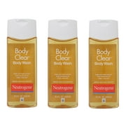 Neutrogena Body Clear Acne Body Wash with Glycerin & Salicylic Acid Acne Medicine for Acne-Prone Skin, Non-Comedogenic, 8.5 fl. Oz (Pack of 3)