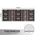 thumbnail image 5 of Kitchen Rugs Sets Of 2,Brown Striped Geometric Pattern Anti Fatigue Kitchen Mat Rugs Non Slip Washable,Decorative Kitchen Floor Mats for Kitchen,Sink,Laundry,17"X47", 5 of 5