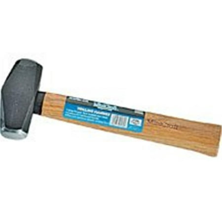Vulcan Drilling Hammer, 3 Lb, Steel Head, 12 In L Handle, Hickory