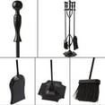 thumbnail image 5 of 5Pcs Iron Fireplace Tools Set, Fireplace Accessories Tools,  Include Poker,Tongs, Shovel,Brush and Stand, for Indoor Fireplace Decor Outdoor Fire Pit, 5 of 5
