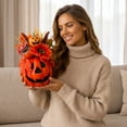thumbnail image 6 of Artificial Foam Pumpkin Table Centerpiece, Fall Harvest Arrangement with Maple Leaves Berries Sunflower Gourds, Halloween Thanksgiving Decor for Home Dining Table Mantel Shelf, C, 6 of 8
